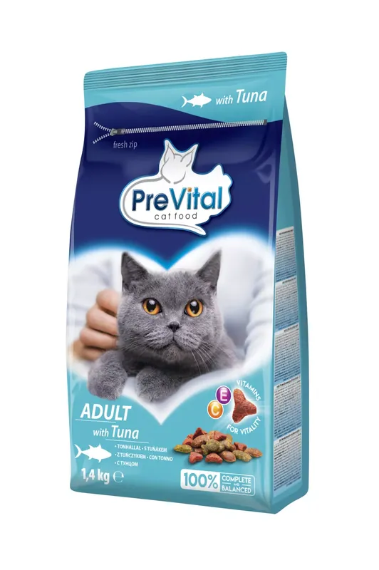 PreVital adult száraz macskaeledel tonhal 1,4kg Bestseller