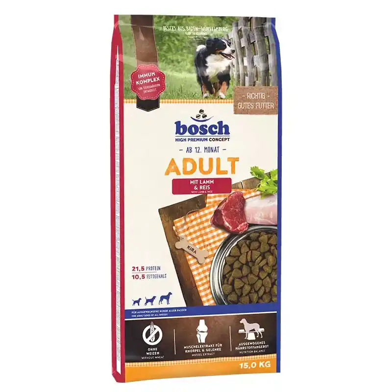 Különleges ajánlat BOSCH száraz kutyaeledel adult bárány&rizs 15kg