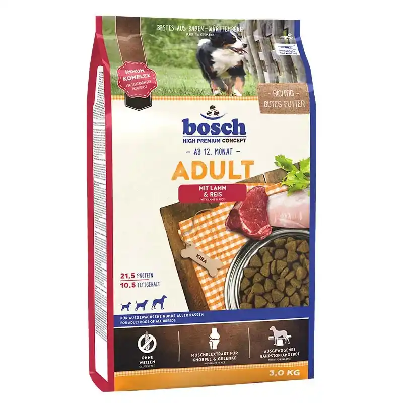 BOSCH száraz kutyaeledel adult bárány&rizs 3kg Vedd meg most
