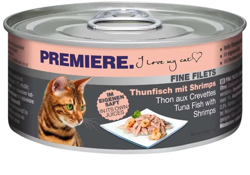 Premiere Fine Filets macska konzerv adult tonhal&rák 12x80g Kihagyhatatlan ajánlat