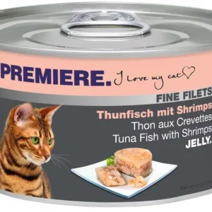 Akció Premiere Fine Filets macska konzerv adult tonhal&rák 12x100g