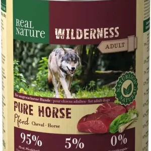 Akciós ár Real Nature Wilderness kutya konzerv adult lóhús 6x800g