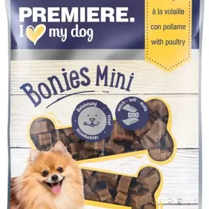 Legkelendőbb Premiere Bonies Mini kutya jutalomfalat szárnyas 125g