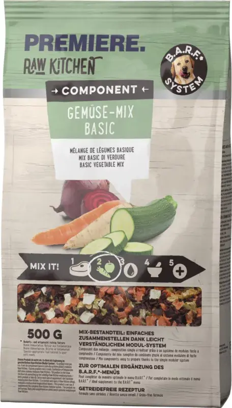 Akció Premiere Raw Kitchen kutya zöldségpehely 500g