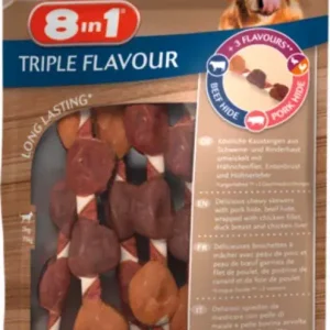 Expressz szállítás 8in1 Triple Flavour Skewers kutya rágórúd 113g