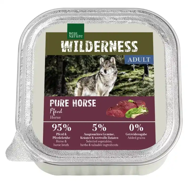 Real Nature Wilderness kutya tálka adult lóhús 16x100g Azonnal elérhető
