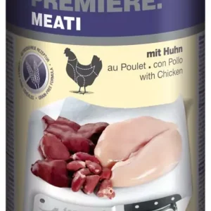 Premiere Meati kutya konzerv adult csirke 6x400g Azonnali szállítás