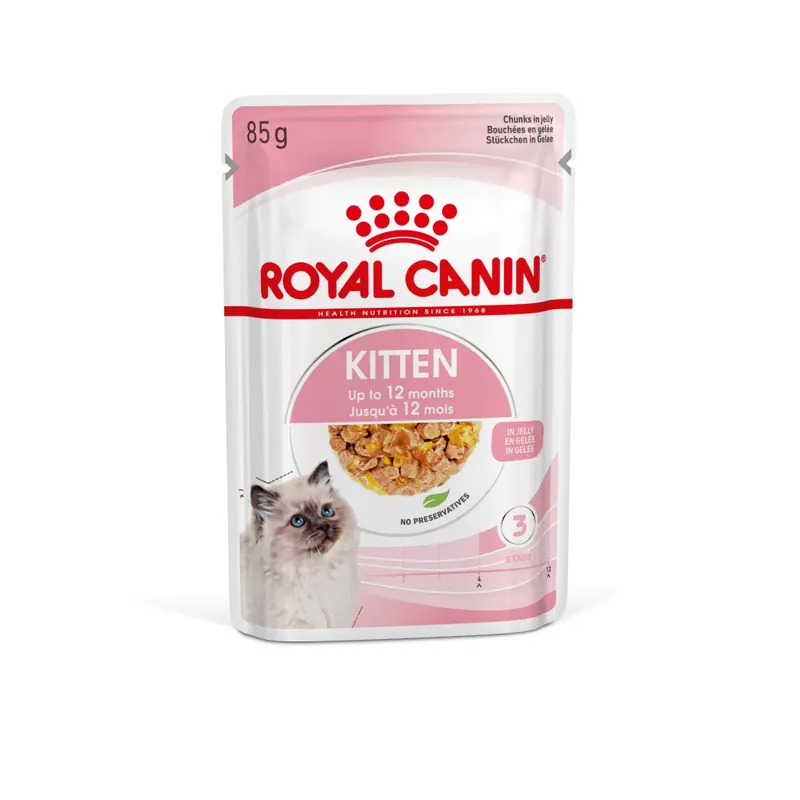 Royal Canin Feline Health Nutrition macska tasak Kitten jelly 12x85g Vásárlói kedvenc