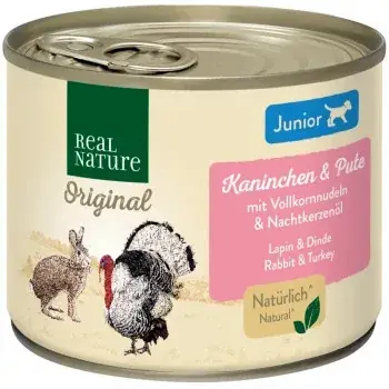 Real Nature Original kutya konzerv junior vadnyúl&pulyka 6x200g Biztonságos fizetés