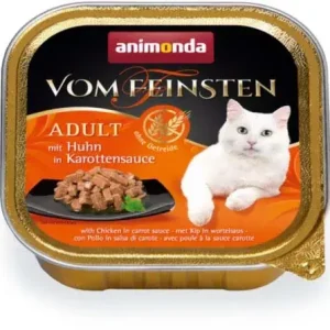 Exkluzív ajánlat Animonda vom Feinsten macska tálka csirke répaszószban 32x100g