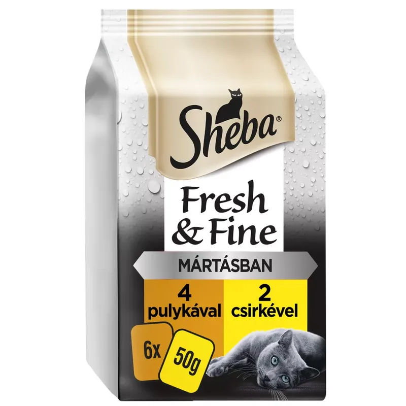 Vedd meg most Sheba F&F macska tasak MP szárnyas 6x50g
