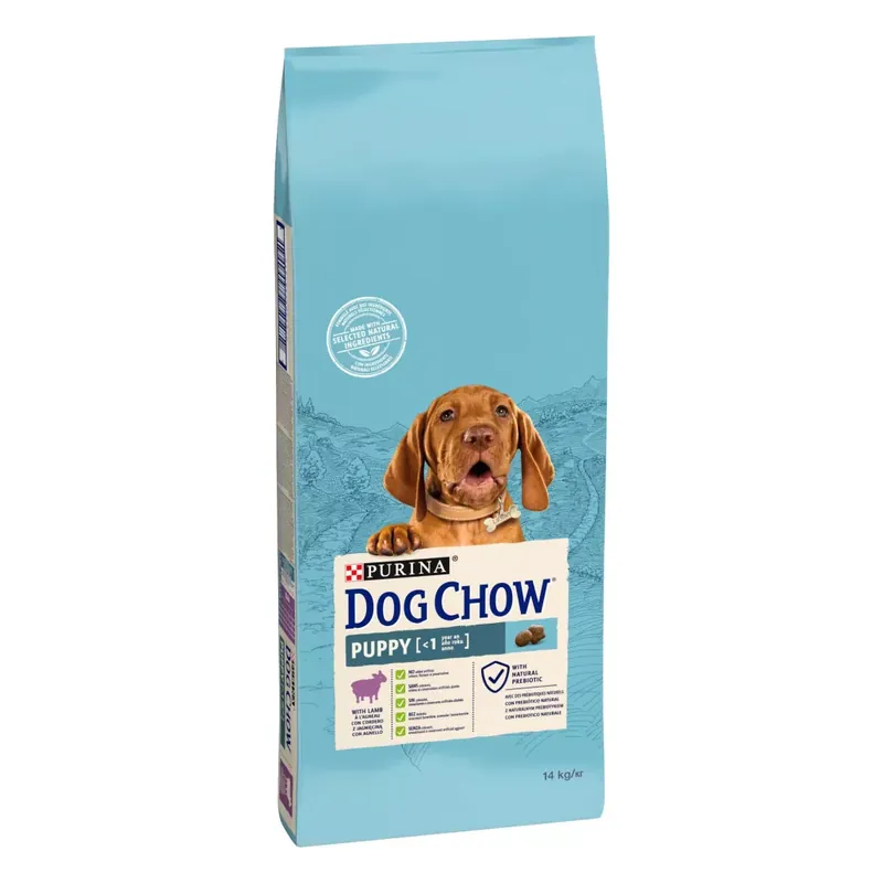 Különleges ajánlat Dog Chow száraz kutyaeledel puppy bárány 14kg