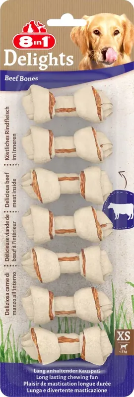 8in1 Delights kutya rágócsont marha XS 7db Exkluzív ajánlat
