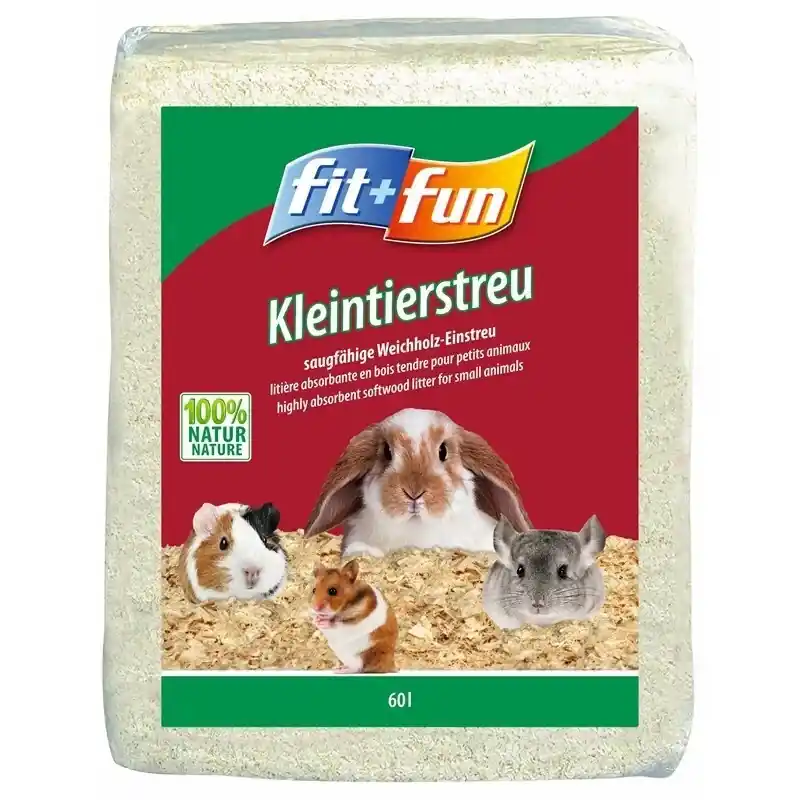 Rendeld meg most Fit+Fun kisemlős alom forgács 60l