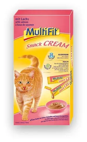 MultiFit Snack Cream macska jutalomfalat lazac 7x15g Alacsony ár