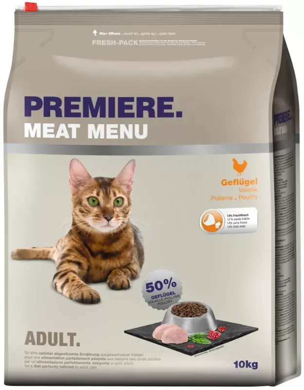 Legjobb ár Premiere száraz macskaeledel adult szárnyas 10kg