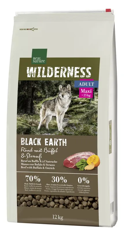 Nézd meg most Real Nature Wilderness száraz kutyaeledel maxi adult strucc 12kg