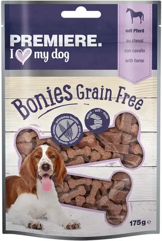 Expressz kézbesítés Premiere Bonies kutya jutalomfalat gabonamentes lóhús 175g