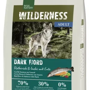 Real Nature Wilderness száraz kutyaeledel adult Dark Fjord gímszarvas&lazac 4kg Expressz kézbesítés