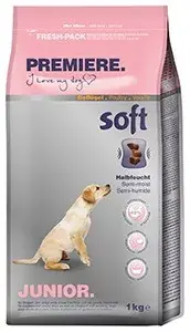 Korlátozott ajánlat Premiere Soft száraz kutyaeledel junior szárnyas 1kg
