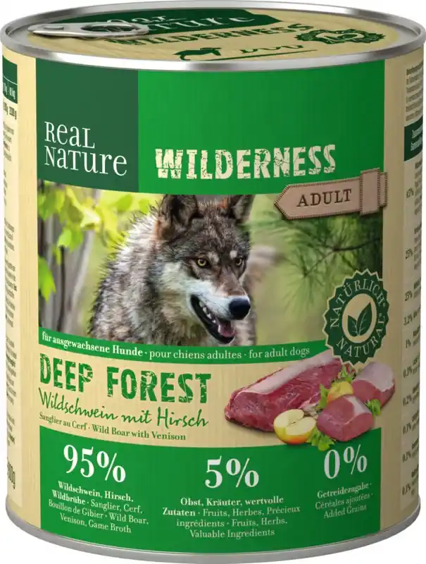 Real Nature Wilderness kutya konzerv adult őz&vaddisznó 6x800g Biztonságos fizetés