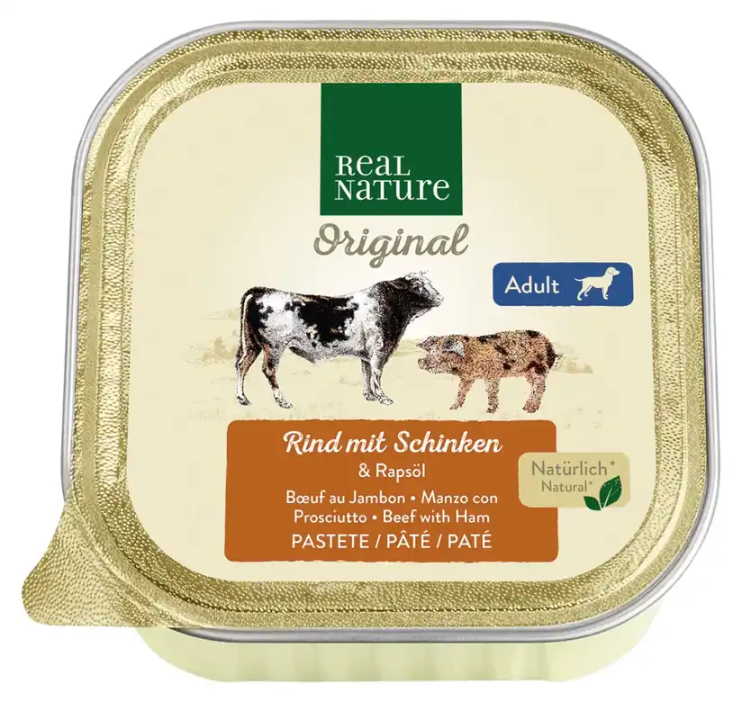 Real Nature Original kutya tálka adult marha&sonka 17x100g Biztonságos fizetés