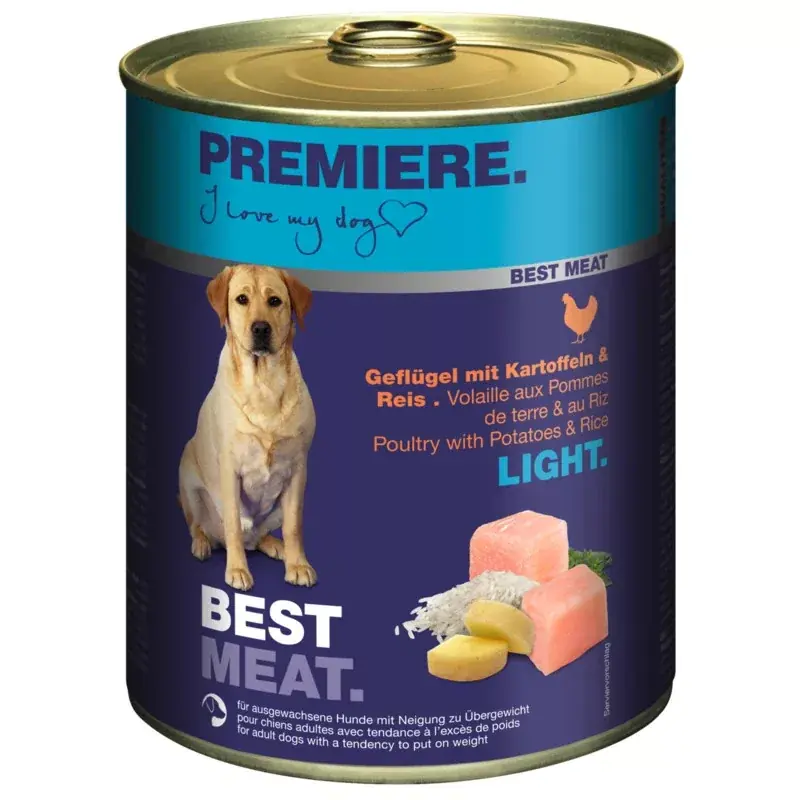 Premiere Best Meat kutya konzerv light szárnyas&rizs 6x800g Expressz szállítás