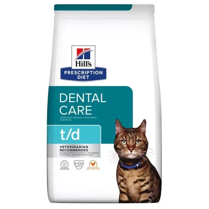 Hill‘s Prescription Diet Dental száraz macskaeledel csirke 3kg Azonnali szállítás