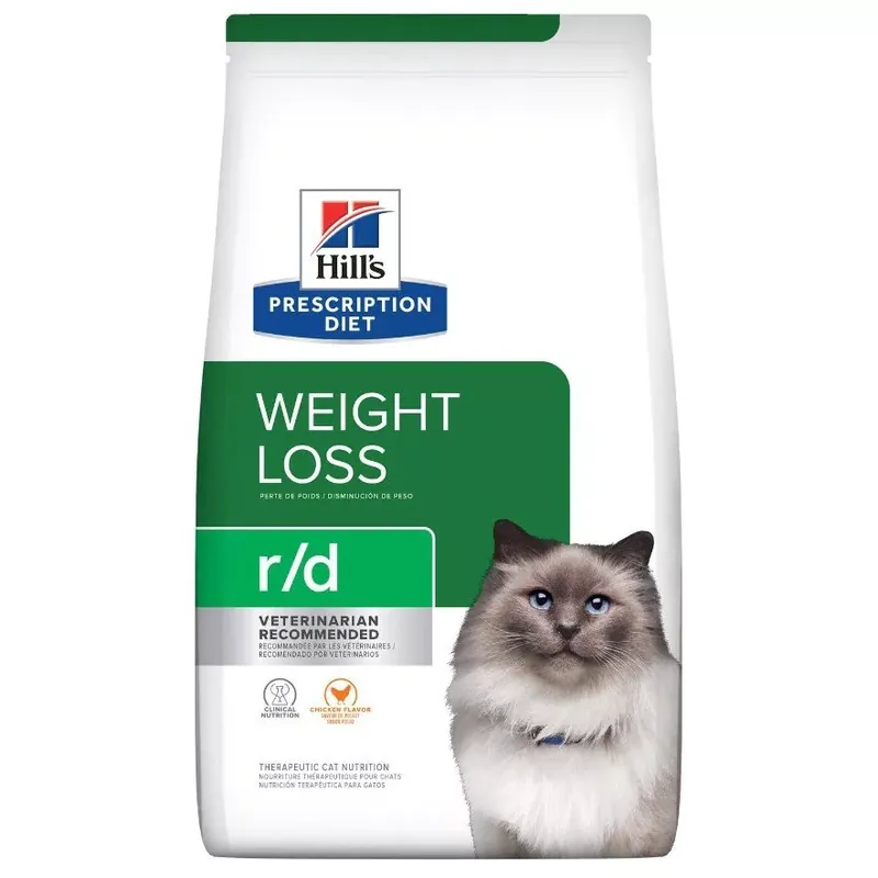 Csak ma Hill‘s Prescription Diet súlycsökkentő száraz macskaeledel r/d csirke 3kg