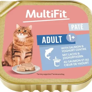 MultiFit Duo macska tálka adult lazac&joghurt 16x100g Újdonság