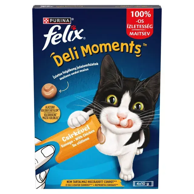 Szuper ajánlat Felix Macska jutalomfalat csirke 4x10g