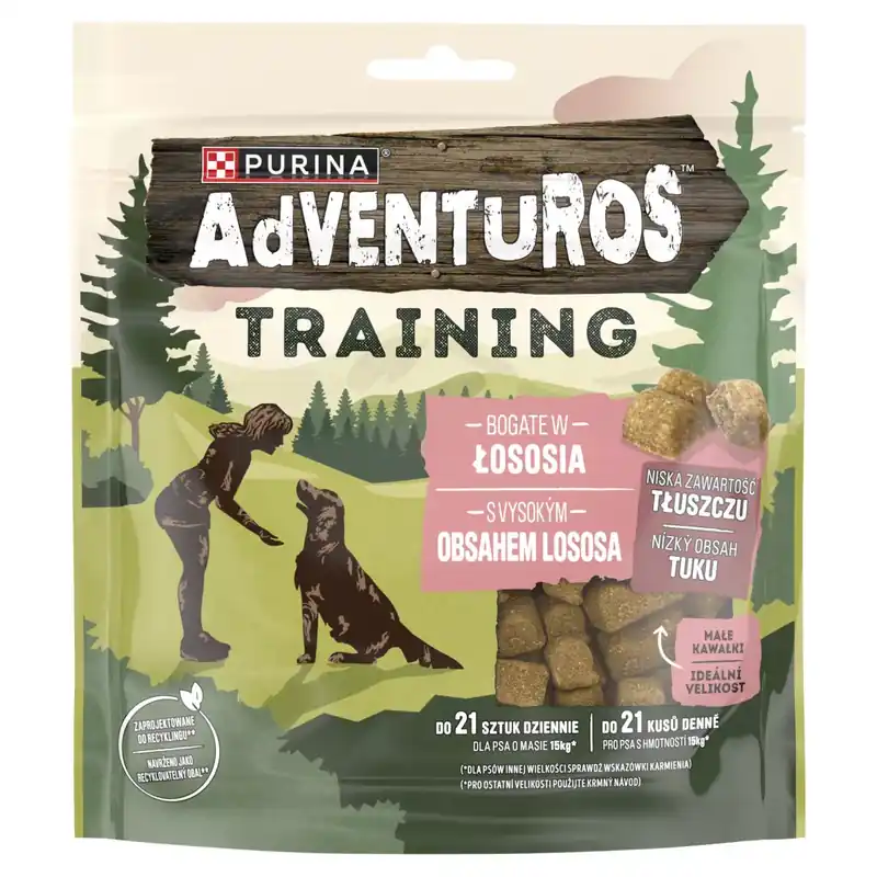 Adventuros Training kutya jutalomfalat lazac 115 g Kiárusítás