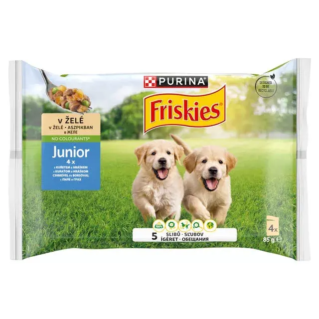 Azonnali szállítás Friskies kutya tasak MP junior aszpikos 4x85g