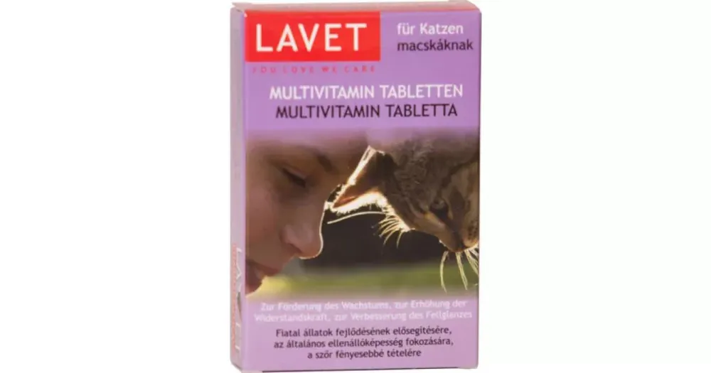 LAVET tabletta multivitamin macskáknak 50db Outlet