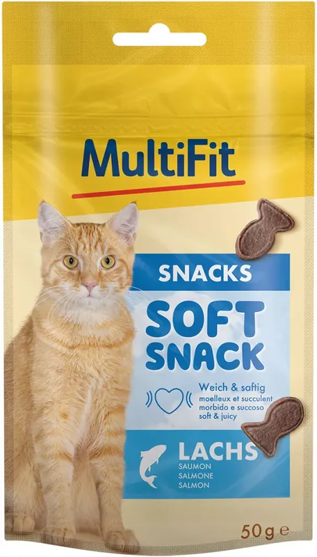 Vedd meg online MultiFit Soft Snack macskáknak lazac 50g