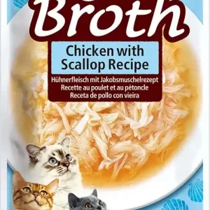 Vásárlói kedvenc INABA Ciao Broth macska tasak csirke&kagyló leves 12x40g