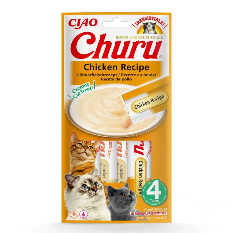 Alacsony ár INABA Churu Ciao krém macska jutalomfalat csirke 4x14g