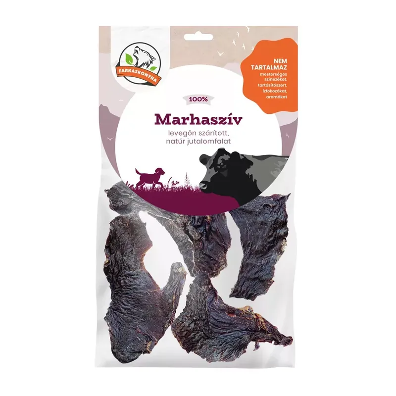 Végkiárusítás Farkaskonyha kutya rágcsa marhaszív 1kg