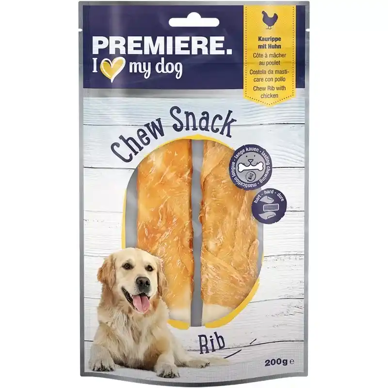 Premiere Chew It kutya jutalomfalat rágócsont marha&csirke 200g Prémium