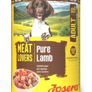 Vedd meg most Josera Meat Lovers Pure konzerv adult nedves kutyaeledel bárány 6x400g