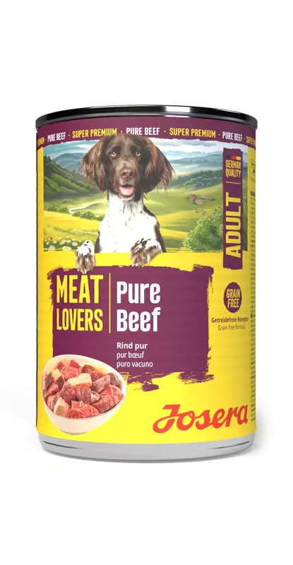 Josera Meat Lovers Pure konzerv adult nedves kutyaeledel marha 6x400g Akciós ár