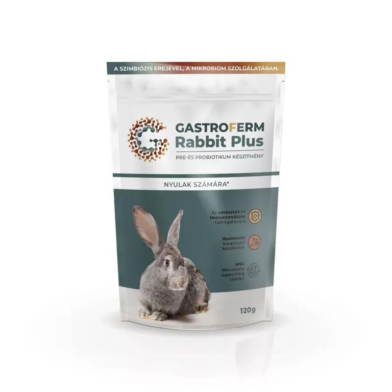 Népszerű Gastroferm Rabbit Plus Pre- és probiotikum készítmény nyulaknak 120g
