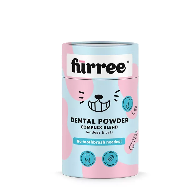 Fürree Dental Blend Powder természetes fogkő és szájszag elleni por kutyáknak 100g Azonnali szállítás