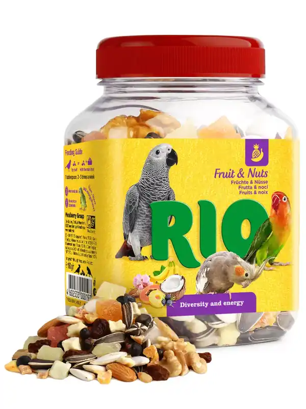 Expressz szállítás RIO madár snack óriáspapagájnak gyümölcs&magvak 160g