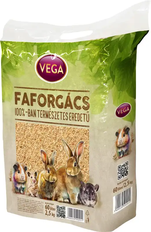 Vedd meg online VEGA kisemlős alom faforgács 60l