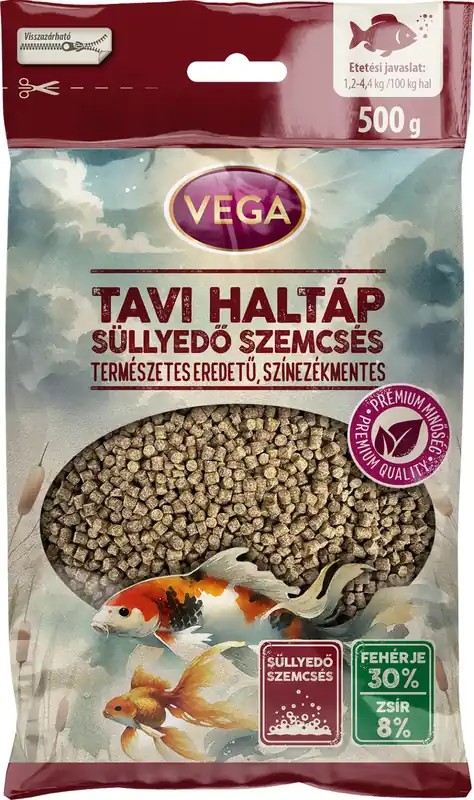 Csak ma VEGA süllyedő szemcsés tavi haleledel 500g