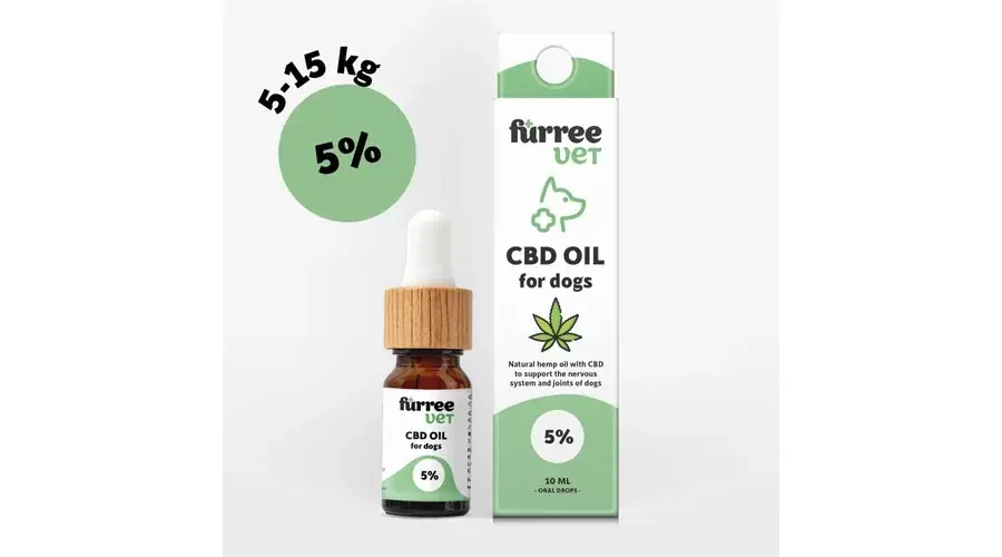 Bestseller Fürree VET CBD olaj 5% 15kg alatti kutyáknak 10ml