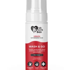 Prémium We Love Bark Wash&Go öblítés nélküli kutyasampon 150ml