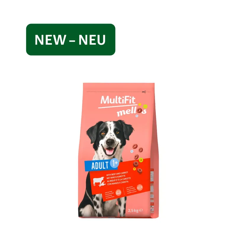 Azonnal elérhető MultiFit Mellos adult száraz kuytaeledel marha&sárgarépa 2,5kg