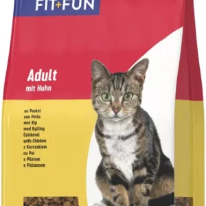 Gyors kiszállítás Fit+Fun adult száraz macskaeledel csirke 2kg